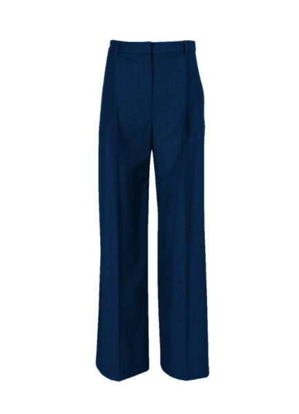 Pants R24 Sapphire virgin wool, high waist, wide leg
