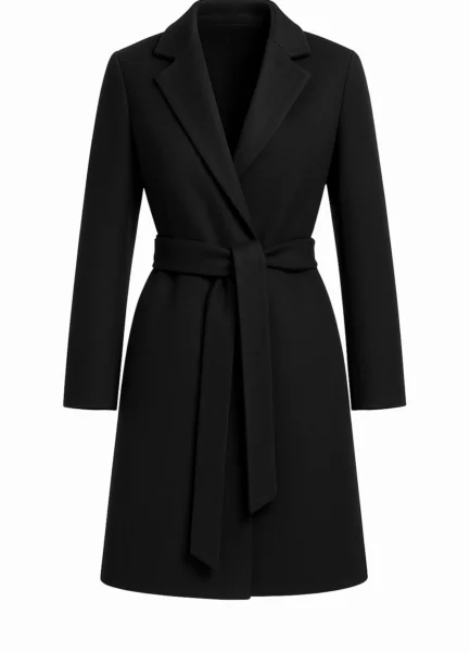 Coat RCTO04 Cashmere-blend, belted, clean silhouette