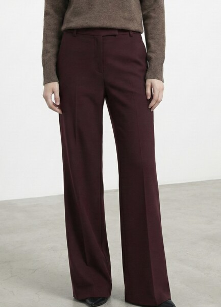 Pants R23 Plačios, vidutinio liemens, bordo
