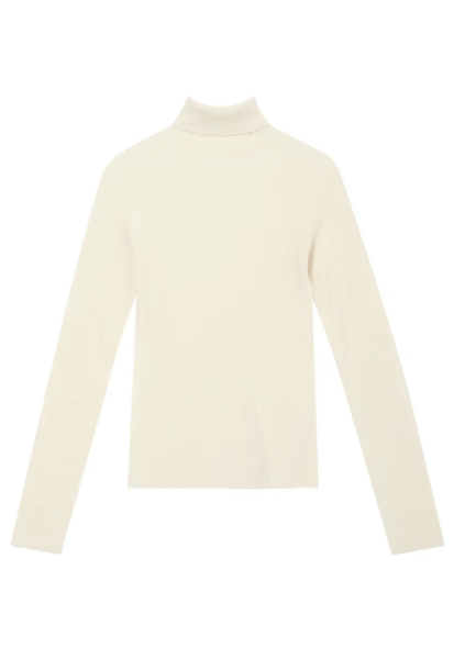 RTL01 Turtleneck Sweater Off White Wool Blend