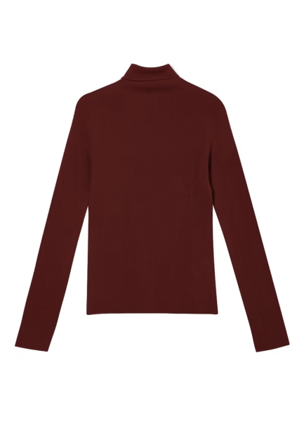 RTL01 Turtleneck Sweater Poppy red Wool Blend