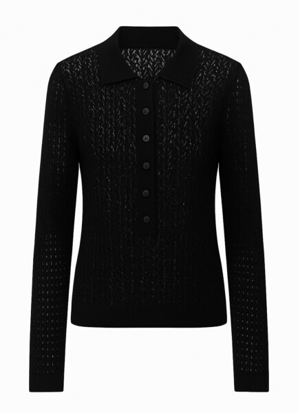 RSW02M Merino Wool Polo Sweater