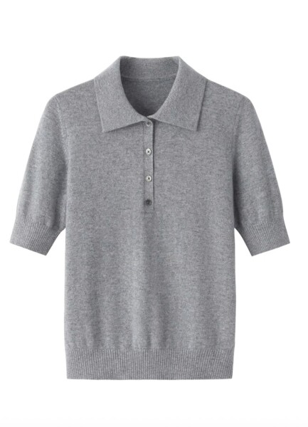 RSW036 Cashmere Polo Sweater