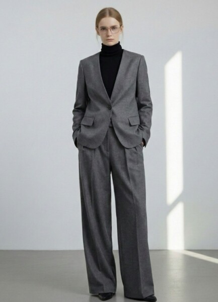 RJA007 Grey Wool Blazer