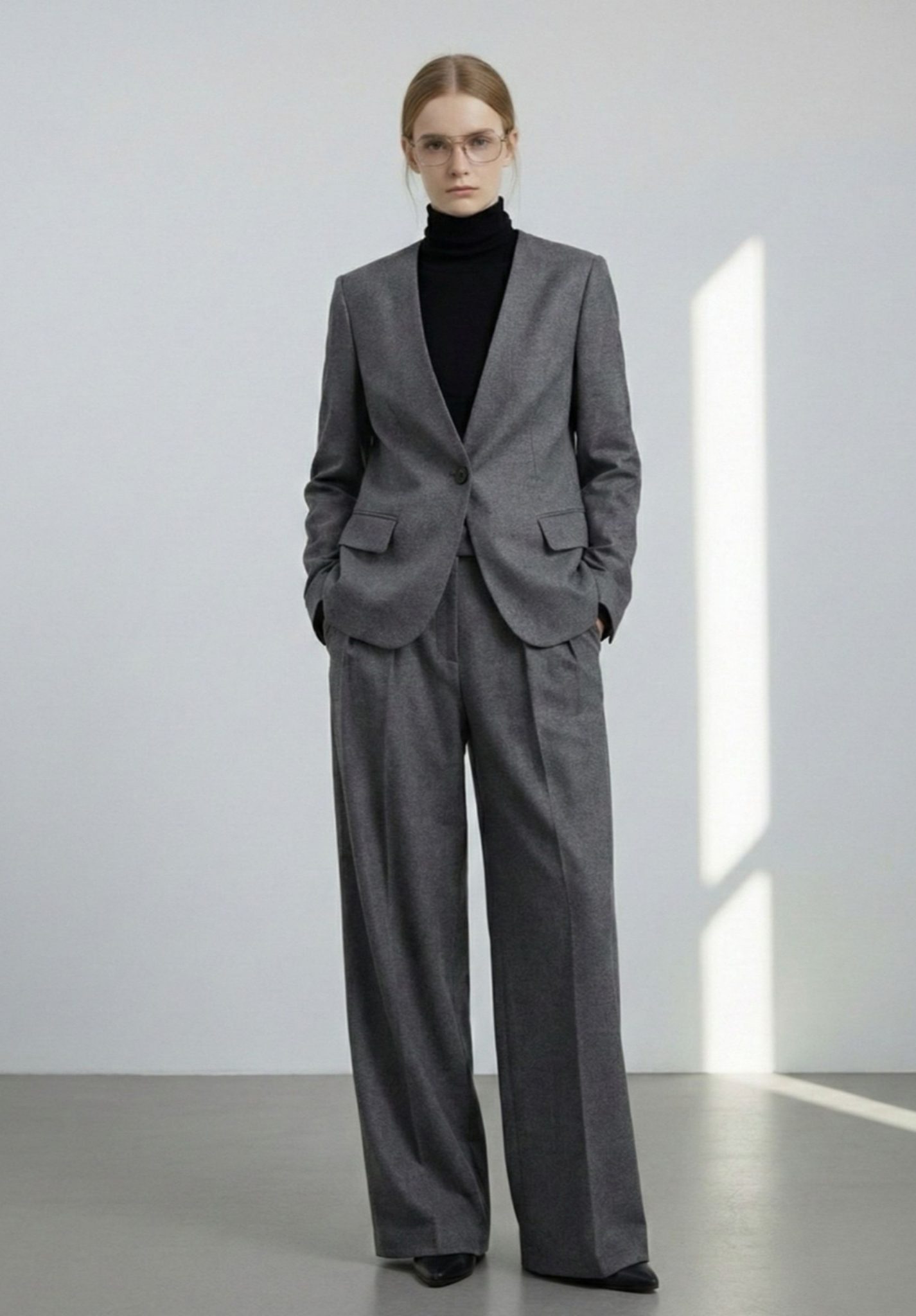 RJA007  Grey Wool Blazer