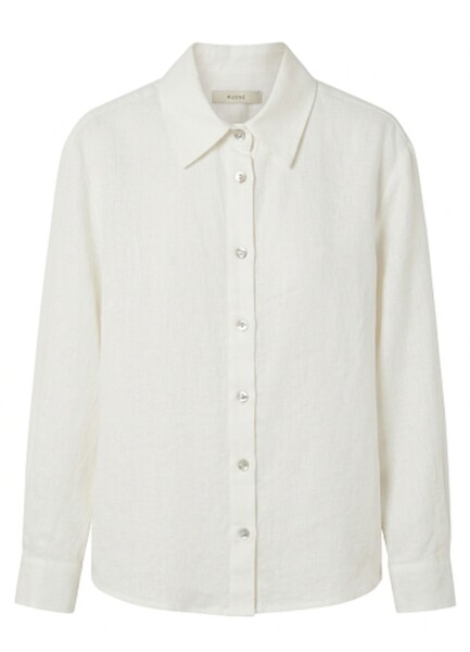 White Linen Shirt by RUDNÉ